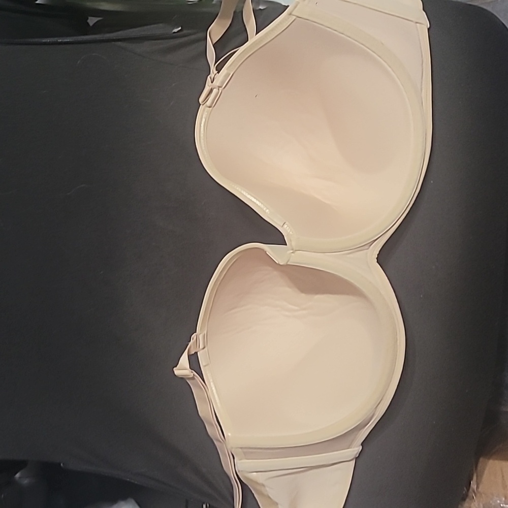 NWOT Cacique Smooth Boost Multi Way Strapless Tan/Nude Bra Size 46DD - Picture 6 of 6